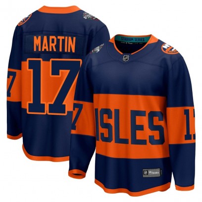 Men's Breakaway New York Islanders Matt Martin Fanatics Branded 2024 Stadium Series Jersey - Navy