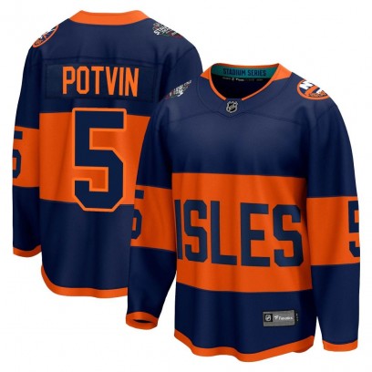 Men's Breakaway New York Islanders Denis Potvin Fanatics Branded 2024 Stadium Series Jersey - Navy