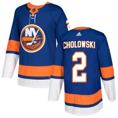 Youth Authentic New York Islanders Dennis Cholowski Adidas Home Jersey - Royal