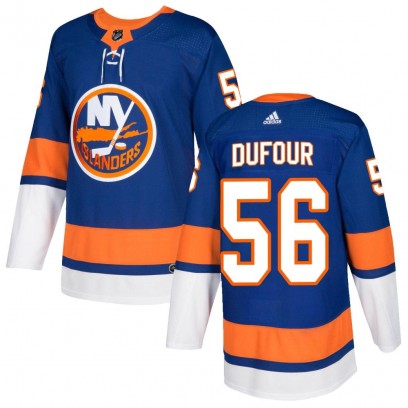Youth Authentic New York Islanders William Dufour Adidas Home Jersey - Royal