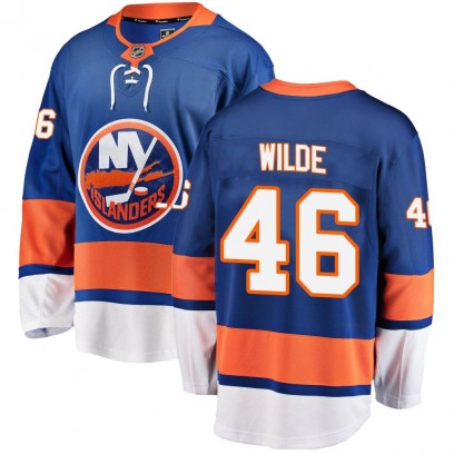 Men's Breakaway New York Islanders Bode Wilde Fanatics Branded Home Jersey - Blue