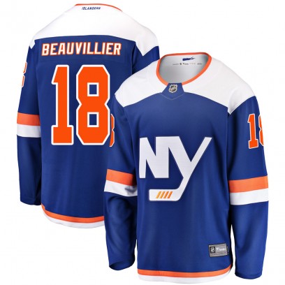 Men's Breakaway New York Islanders Anthony Beauvillier Fanatics Branded Alternate Jersey - Blue