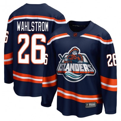 Youth Breakaway New York Islanders Oliver Wahlstrom Fanatics Branded Special Edition 2.0 Jersey - Navy