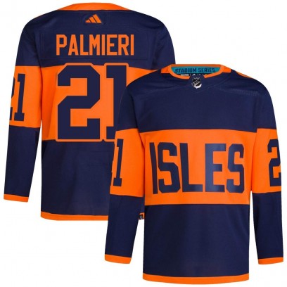 Men's Authentic New York Islanders Kyle Palmieri Adidas 2024 Stadium Series Primegreen Jersey - Navy