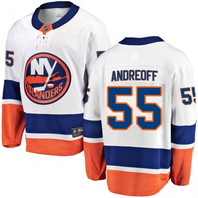 Men's Breakaway New York Islanders Andy Andreoff Fanatics Branded Away Jersey - White