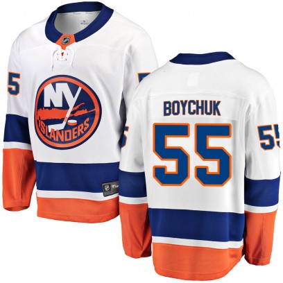 Men's Breakaway New York Islanders Johnny Boychuk Fanatics Branded Away Jersey - White