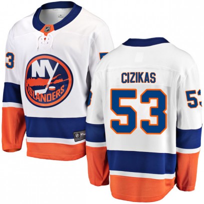 Men's Breakaway New York Islanders Casey Cizikas Fanatics Branded Away Jersey - White