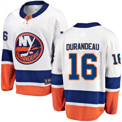 Men's Breakaway New York Islanders Arnaud Durandeau Fanatics Branded Away Jersey - White
