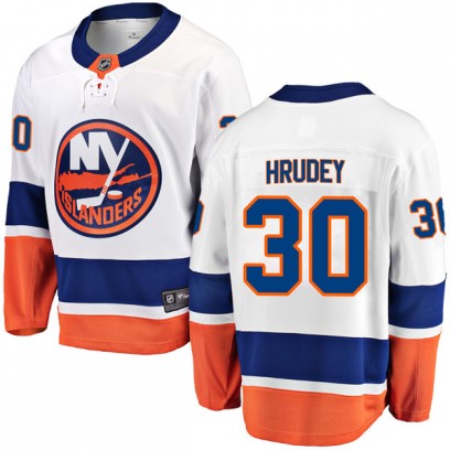 Men's Breakaway New York Islanders Kelly Hrudey Fanatics Branded Away Jersey - White