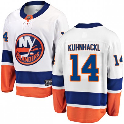 Men's Breakaway New York Islanders Tom Kuhnhackl Fanatics Branded Away Jersey - White