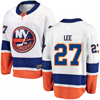 Men's Breakaway New York Islanders Anders Lee Fanatics Branded Away Jersey - White