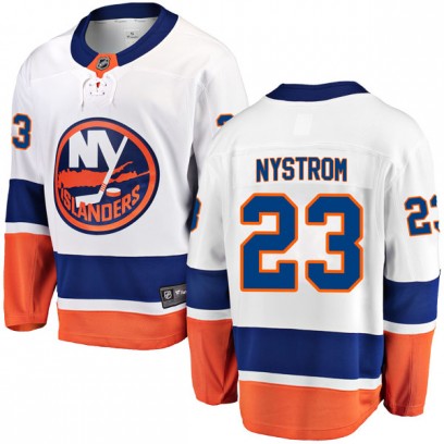 Men's Breakaway New York Islanders Bob Nystrom Fanatics Branded Away Jersey - White