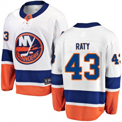 Men's Breakaway New York Islanders Aatu Raty Fanatics Branded Away Jersey - White