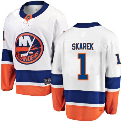 Men's Breakaway New York Islanders Jakub Skarek Fanatics Branded Away Jersey - White