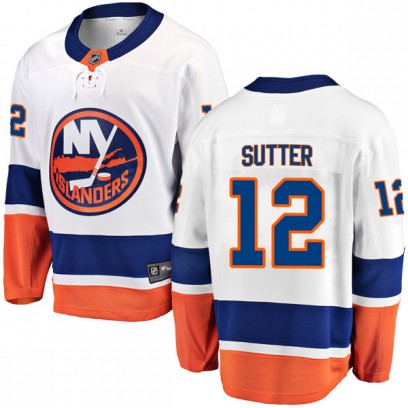 Men's Breakaway New York Islanders Duane Sutter Fanatics Branded Away Jersey - White