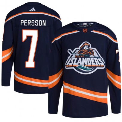 Youth Authentic New York Islanders Stefan Persson Adidas Reverse Retro 2.0 Jersey - Navy