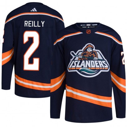Youth Authentic New York Islanders Mike Reilly Adidas Reverse Retro 2.0 Jersey - Navy
