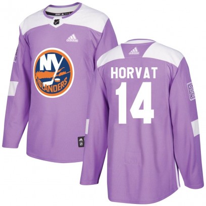 Youth Authentic New York Islanders Bo Horvat Adidas Fights Cancer Practice Jersey - Purple