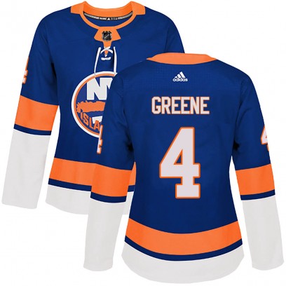 Women's Authentic New York Islanders Andy Greene Adidas ized Royal Home Jersey - Green