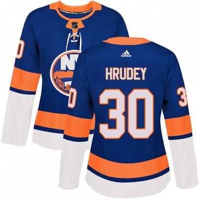 Women's Authentic New York Islanders Kelly Hrudey Adidas Home Jersey - Royal
