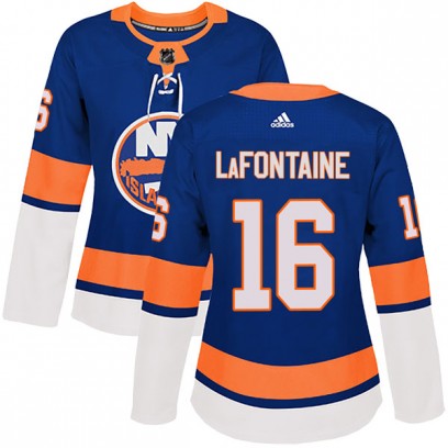 Women's Authentic New York Islanders Pat LaFontaine Adidas Home Jersey - Royal