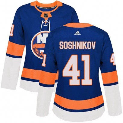 Women's Authentic New York Islanders Nikita Soshnikov Adidas Home Jersey - Royal