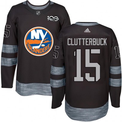 Youth Authentic New York Islanders Cal Clutterbuck 1917-2017 100th Anniversary Jersey - Black