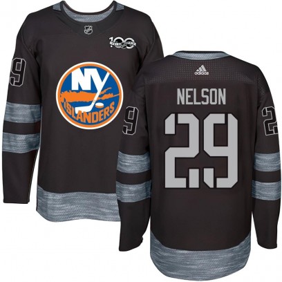 Youth Authentic New York Islanders Brock Nelson 1917-2017 100th Anniversary Jersey - Black