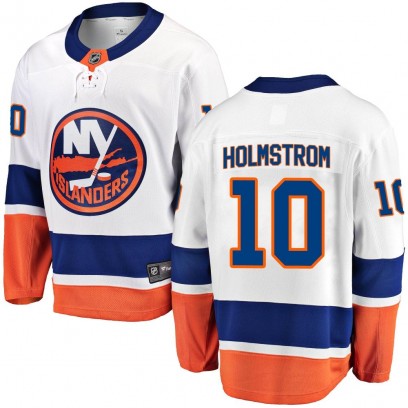 Youth Breakaway New York Islanders Simon Holmstrom Fanatics Branded Away Jersey - White
