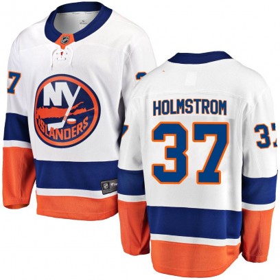 Youth Breakaway New York Islanders Simon Holmstrom Fanatics Branded Away Jersey - White