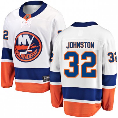Youth Breakaway New York Islanders Ross Johnston Fanatics Branded Away Jersey - White