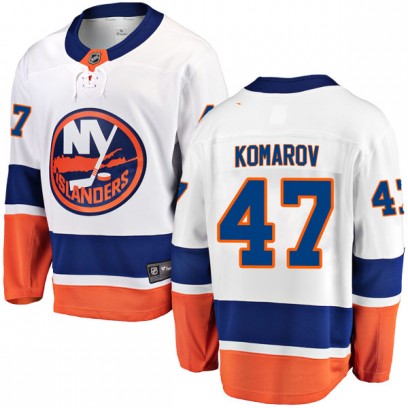 Youth Breakaway New York Islanders Leo Komarov Fanatics Branded Away Jersey - White