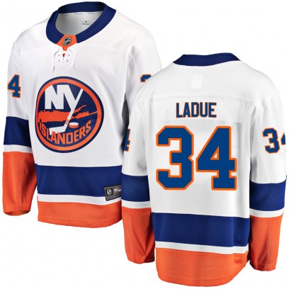 Youth Breakaway New York Islanders Paul LaDue Fanatics Branded Away Jersey - White