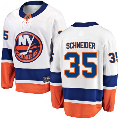 Youth Breakaway New York Islanders Cory Schneider Fanatics Branded Away Jersey - White