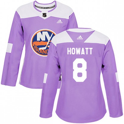 Women's Authentic New York Islanders Garry Howatt Adidas Fights Cancer Practice Jersey - Purple