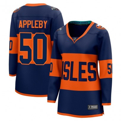 Women's Breakaway New York Islanders Kenneth Appleby Fanatics Branded 2024 Stadium Series Jersey - Navy