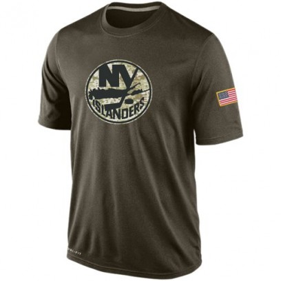 Men's New York Islanders Nike Salute To Service KO Performance Dri-FIT T-Shirt - Olive