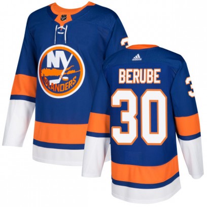 Men's Authentic New York Islanders Jean-Francois Berube Adidas Jersey - Royal