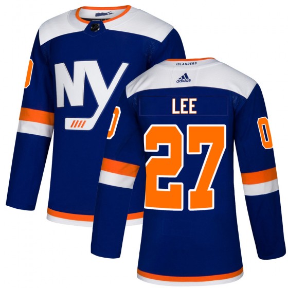 Men's Authentic New York Islanders Anders Lee Adidas Alternate Jersey - Blue