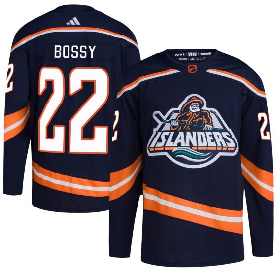 Youth Authentic New York Islanders Mike Bossy Adidas Reverse Retro 2.0 Jersey - Navy